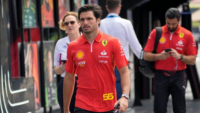 Blinddarm entzündet: Zwangspause für Ferrari-Pilot Sainz