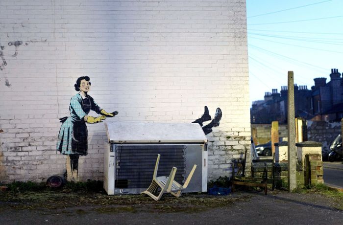 Zum Valentinstag: Banksy mit neuem Kunstwerk gegen häusliche Gewalt