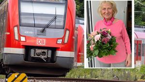 Gelungen Überraschung der S-Bahn Stuttgart: Vor Ast in Oberleitung gewarnt – mit Blumenstrauß belohnt