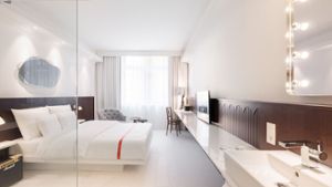 Für einen romantischen Aufenthalt zu zweit in Stuttgart: Zimmer der Kategorie Lovely im neuen Ruby Hanna Hotel.