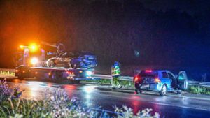 A5 in Baden-Württemberg: Sieben Verletzte bei Unfällen durch Regen, Hagel und Eis