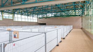 Kornwestheim: Notunterkunft in Stadionhalle wird zurückgebaut