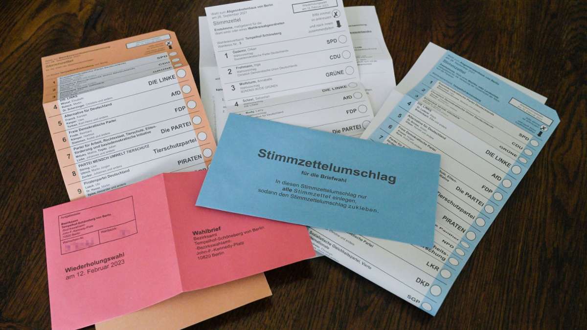 Wahl in Berlin: Rund 450 Wahlbriefe bislang nicht mitgezählt