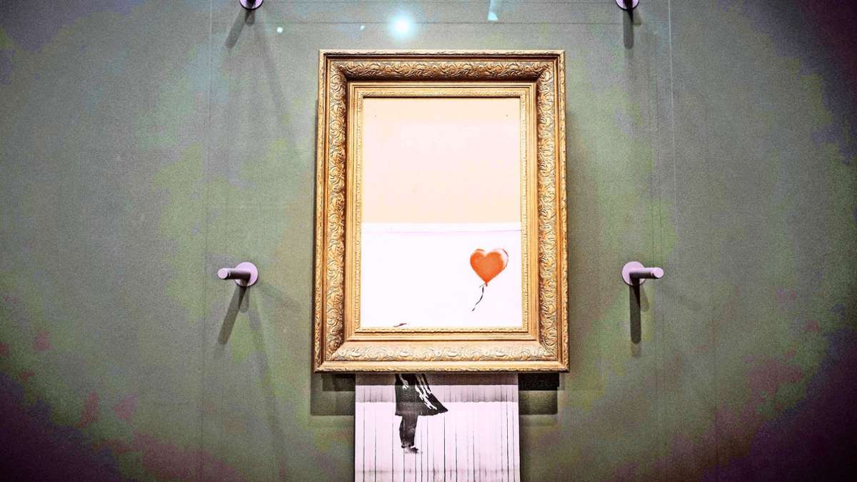 „Love is in the Bin“ wird erneut versteigert: Wie die Staatsgalerie  Banksys Wert steigerte