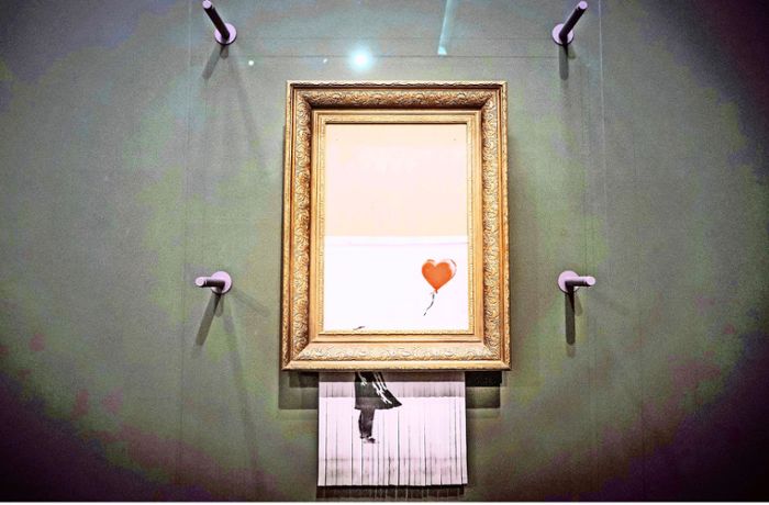 „Love is in the Bin“ wird erneut versteigert: Wie die Staatsgalerie  Banksys Wert steigerte