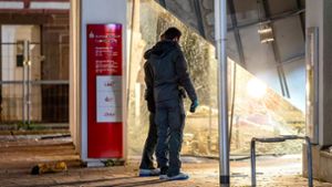 Explosion in der Kreissparkasse: Bankomat-Bomber schlagen in Gerlingen zu