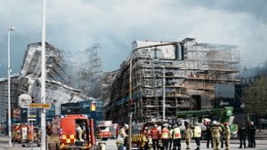 Nach Brand in Dänemark: Fassade der alten Börse in Kopenhagen eingestürzt