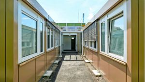 Baustelle an der Realschule Renningen: Die Container-Klassenzimmer sind  überraschend beliebt