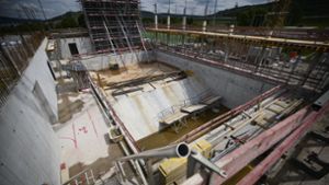 Millionenprojekt in Weinstadt: Tiefe Einblicke beim neuen Hallenbad