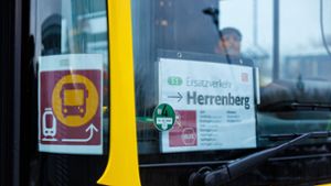 Bauarbeiten auf der Gäubahnstrecke: Viel Ersatzverkehr ab Herrenberg im Mai